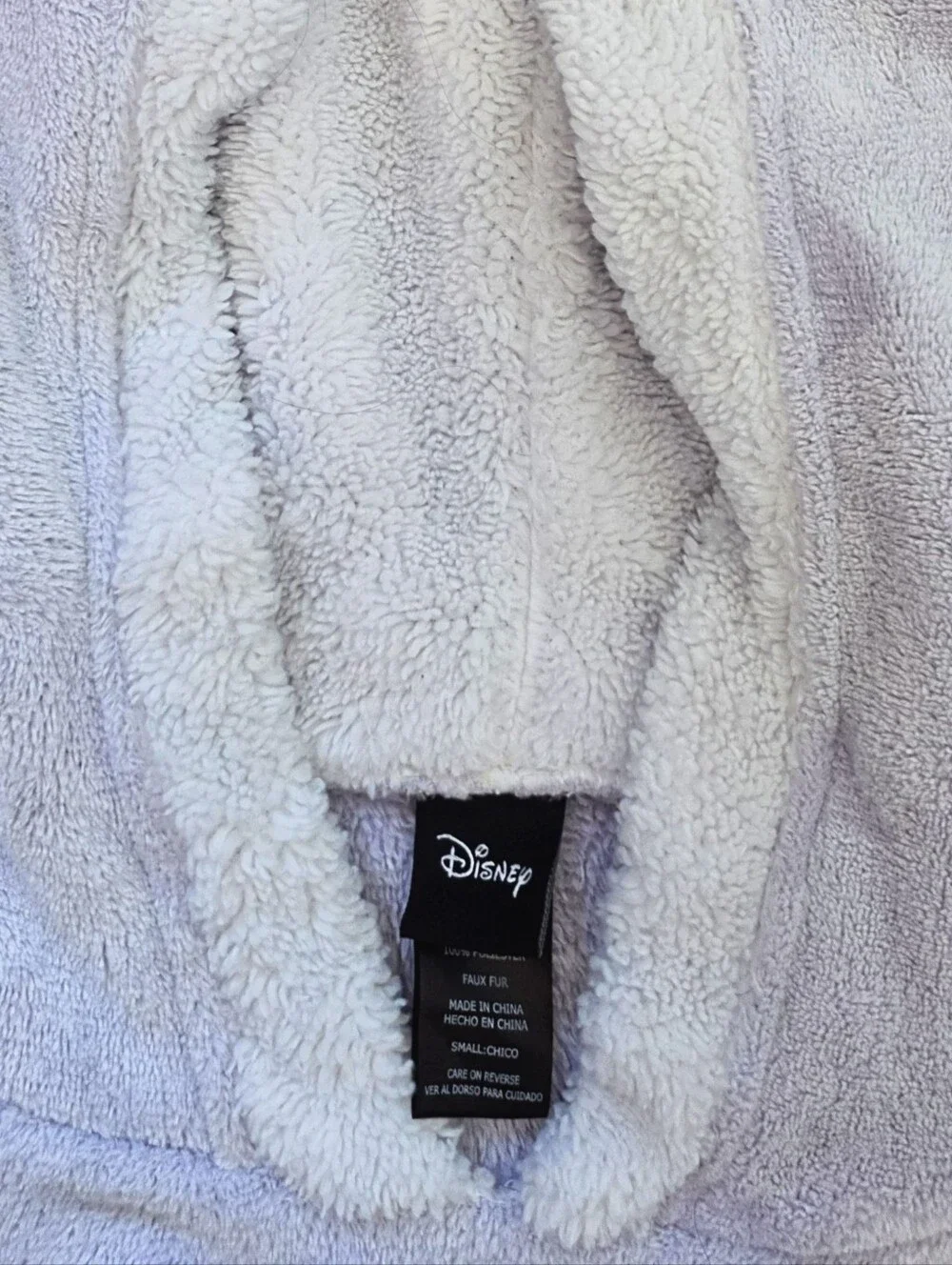 Official Disney: Lavender Plush Fleece Mickey Mouse Hooded Tunic Loungewear